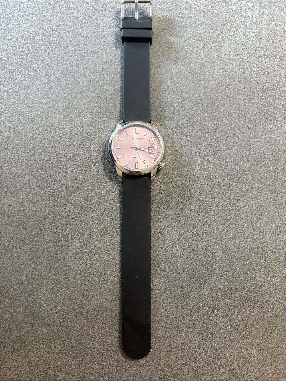 Momentum Logic 2 Watch Sapphire Crystal Pink 36mm Magnified Date NEW Battery